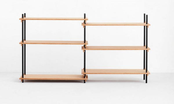 Shelving System Double H85cm オーク