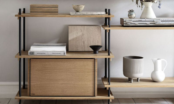 Shelving System Double H85cm オーク