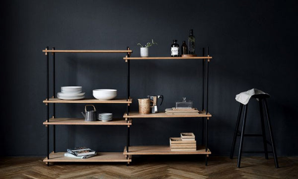 Shelving System Double H85cm オーク