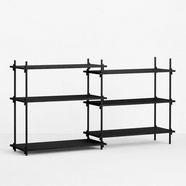 Shelving System Double H85cm ブラック