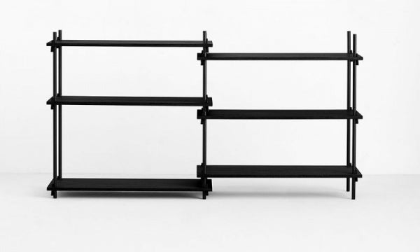 Shelving System Double H85cm ブラック