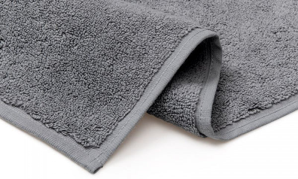 Damask Terry Bath Mat, Light Gray