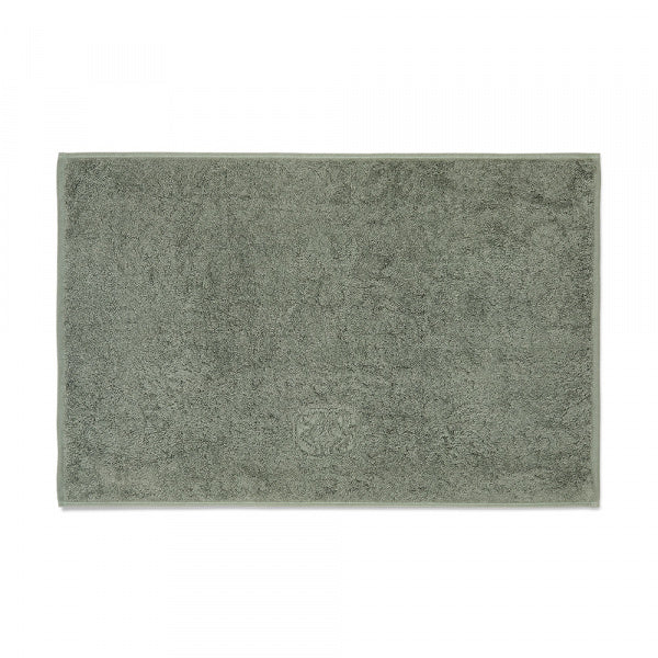 Damask Terry Mineral Green Bath Mat