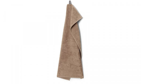 Damask Terry Guest Towel, 40x70cm, Walnut