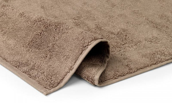 Damask Terry Guest Towel, 40x70cm, Walnut