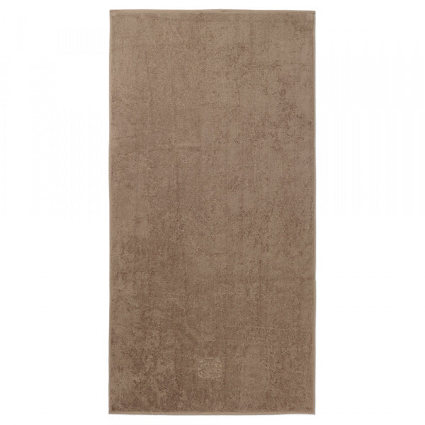 Damask Terry Bath Towel, 70x140cm, Walnut