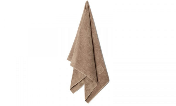 Damask Terry Bath Towel, 70x140cm, Walnut