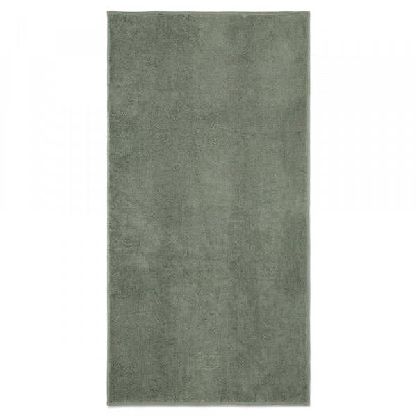 Damask Terry Bath Towel, 70x140cm, Mineral Green