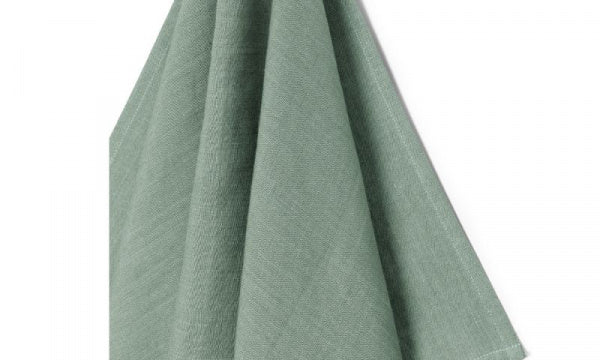 Linen Tea Towel, Plain, 50x80cm, Mineral Green