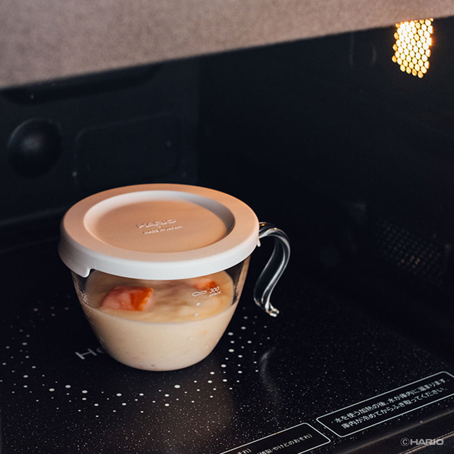 Glass microwave soup cup