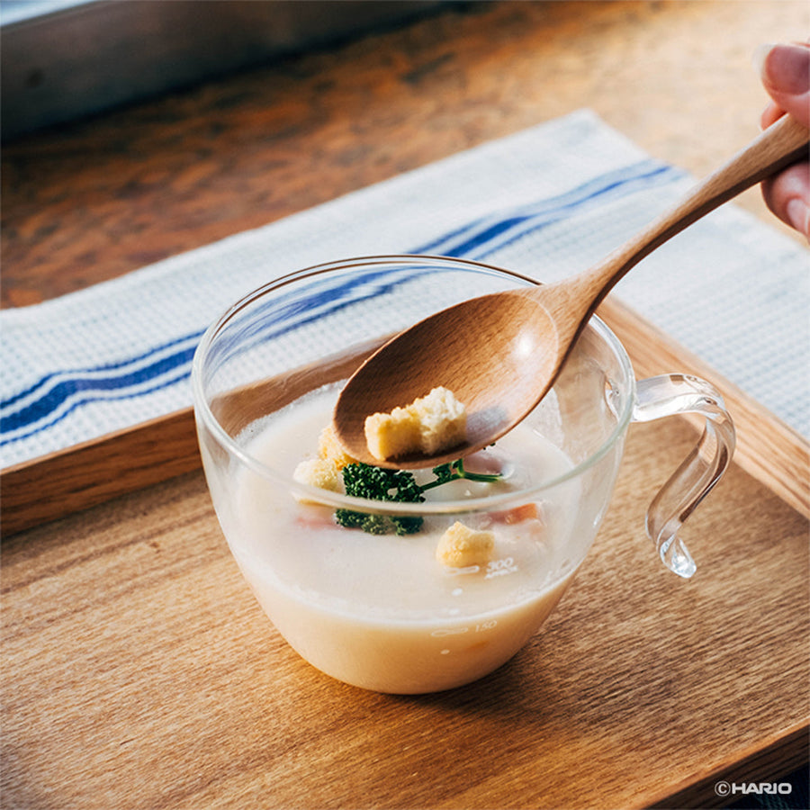 Glass microwave soup cup