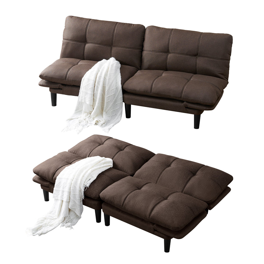 3-level adjustable 2-seater couch sofa bed