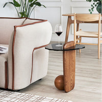 CAGUUU(カグー) 波ガラスサイドテーブル ｜CAGUUU(カグー