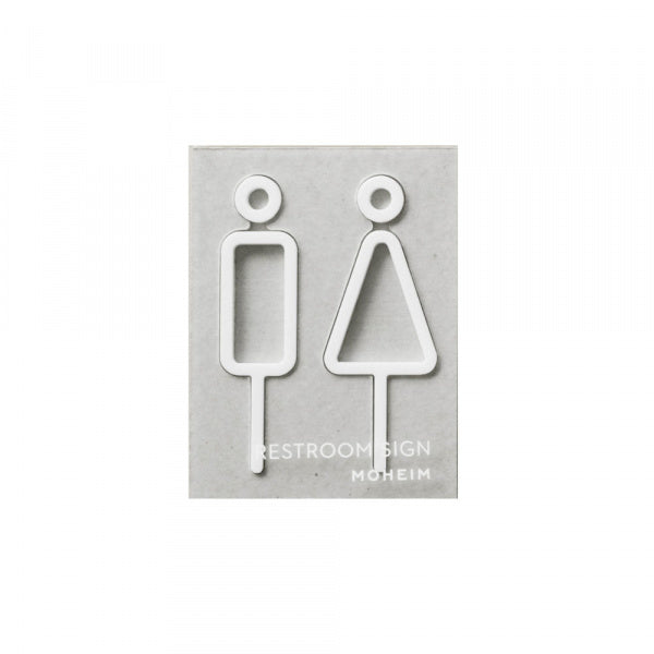 RESTROOM SIGNS 2pcs トイレサイン