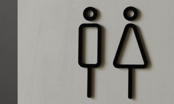 RESTROOM SIGNS 2pcs トイレサイン