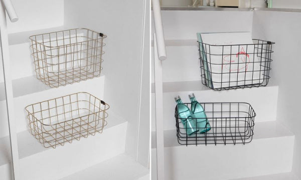 WIRE BASKET M ゴールド