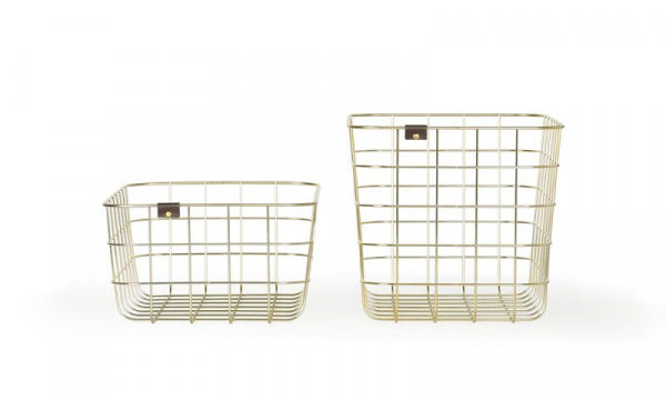 WIRE BASKET S ゴールド