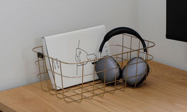 WIRE BASKET S ゴールド