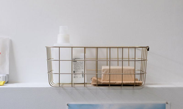 WIRE BASKET S ゴールド