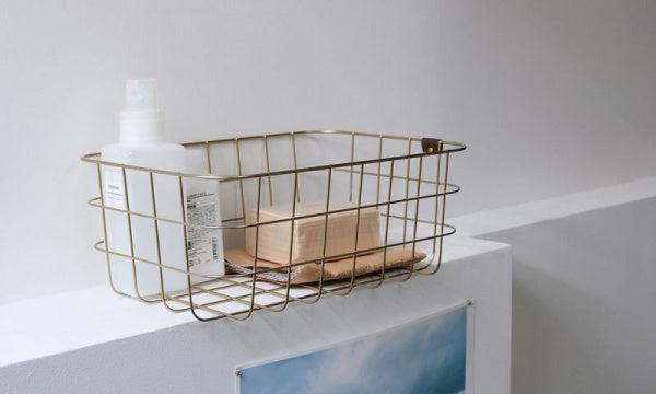 WIRE BASKET S ゴールド