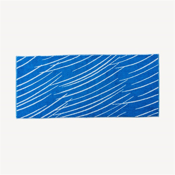 フェイスタオル 渓流 BLUE