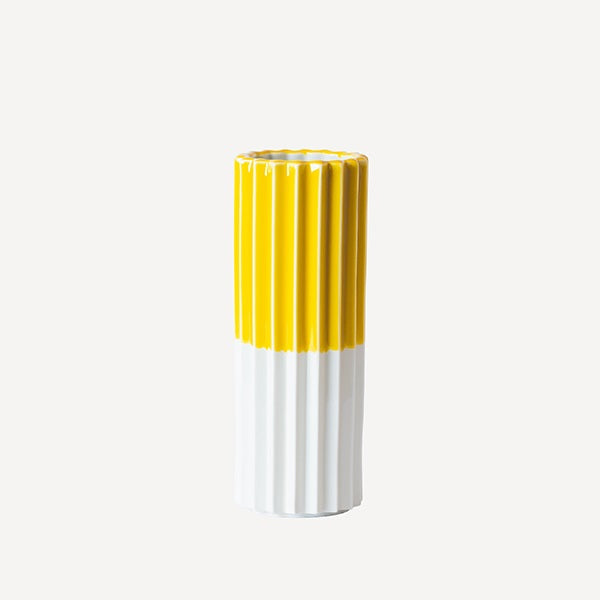 PLEATS フラワーベース YELLOW