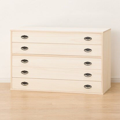 Paulownia 5-drawer chest (MR-5 drawers)