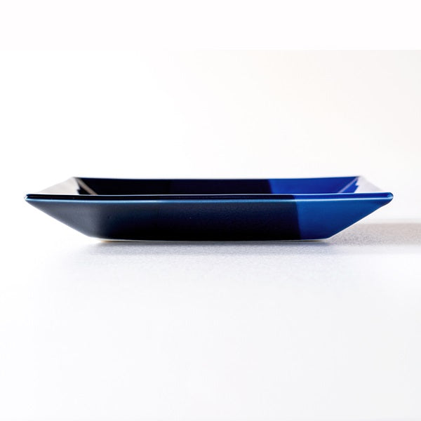 角皿 KASANE 16cm 紺色