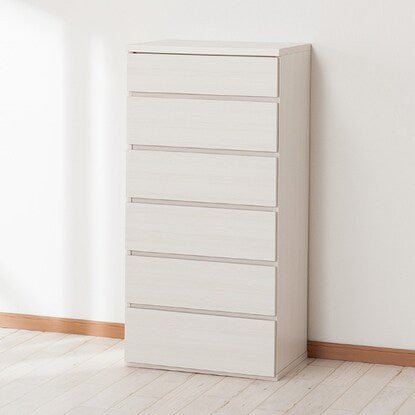 High chest (Elea K 60 WH 6 drawers)