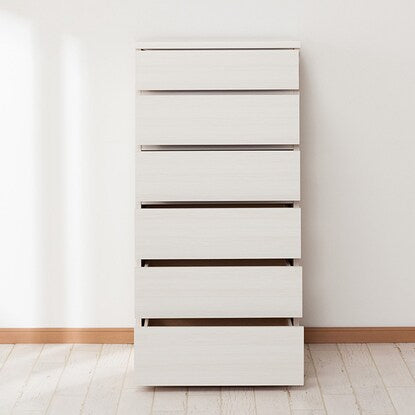 High chest (Elea K 60 WH 6 drawers)