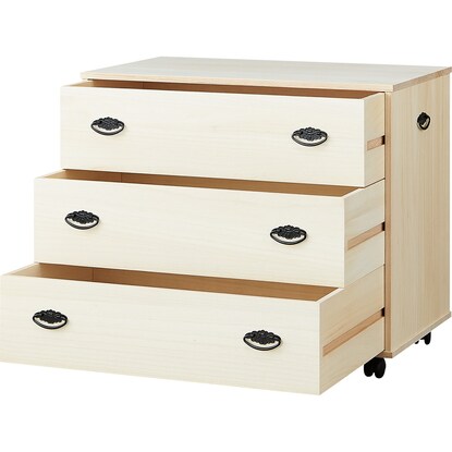 Paulownia chest with casters (MRY-03)