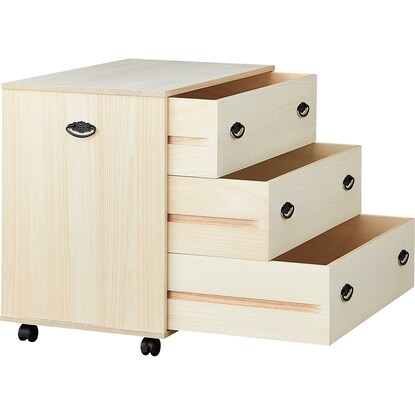 Paulownia chest with casters (MRY-03)