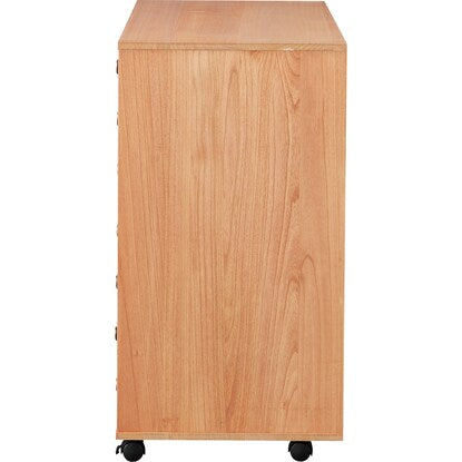 Paulownia chest with casters, persimmon finish (MRPA-07)