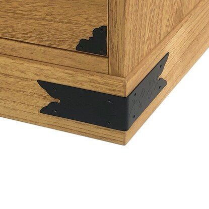 Kiri folk chest of drawers (75cm wide, 4 drawers, MR LBR)