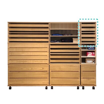 Total paulownia wood unit storage tray type (width 37 MR)