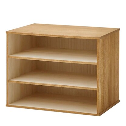 Total Paulownia wood unit storage, shelf type (width 75 MR)