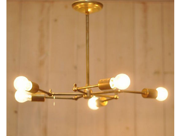 SOLID BRASS LAMP 5ARM