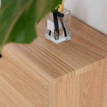 Natural design two-tiered slim shoe box (NA)