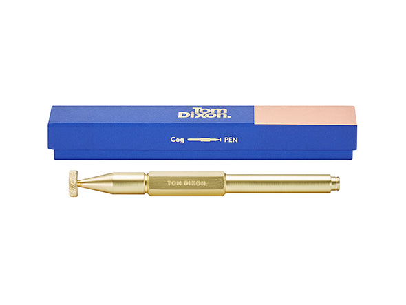 Cog Pen Hex Brass