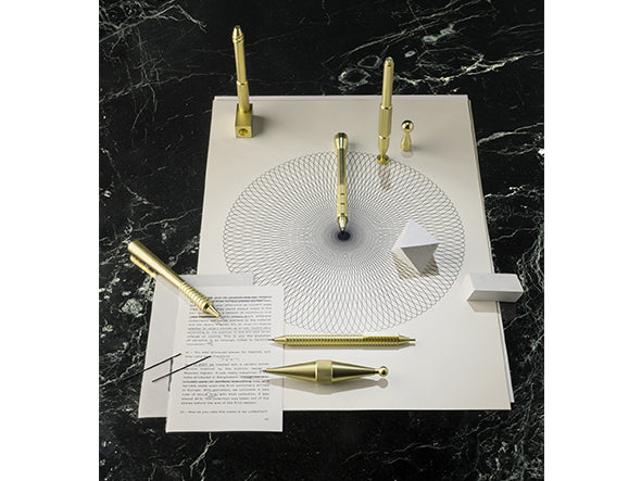 Cog Pen Ball Brass