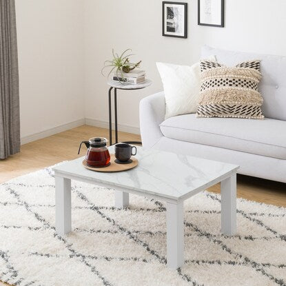 Marble-style living room kotatsu (LM23 8060WH)