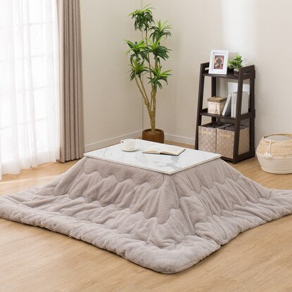 Marble-style living room kotatsu (LM23 8060WH)