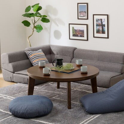 Circular living room kotatsu with extension legs (WW22 105 MBR)