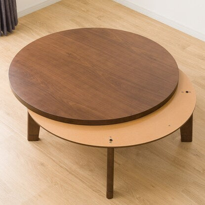 Circular living room kotatsu with extension legs (WW22 105 MBR)