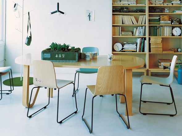 CURVED PLYWOOD TABLE