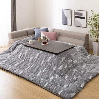 Modern design living room kotatsu (OS23 105 GY/BK)