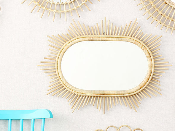 Rattan Mirror