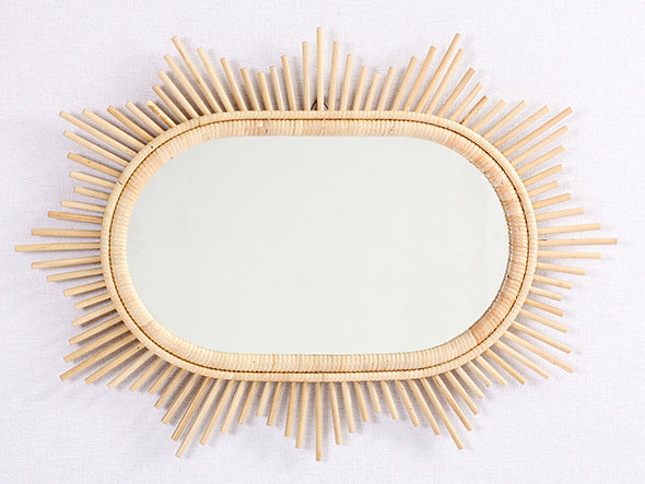 Rattan Mirror