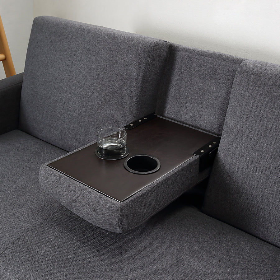 Multifunctional 3-seater sofa with storage