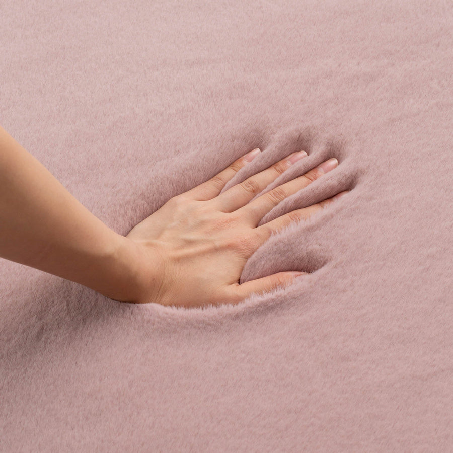 Memory Foam Mitis Rug, Medium, Pink, 2000 x 1400